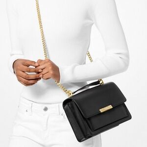 Michael Kors Jade Leather Chain Crossbody